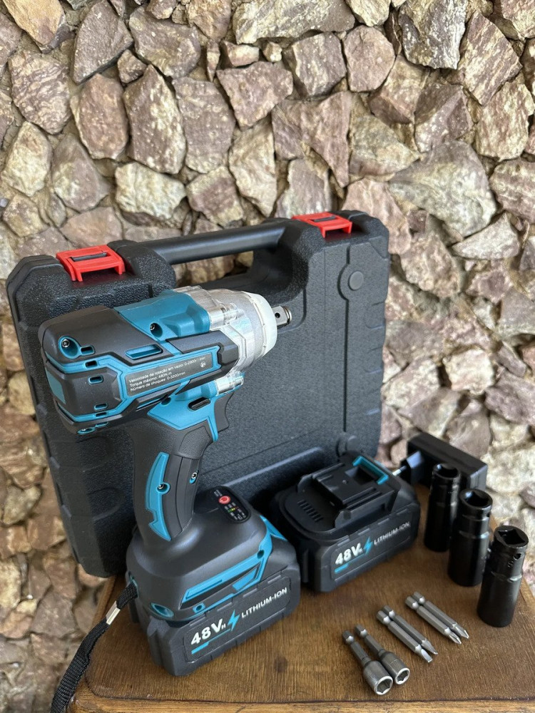 Kit Chave de Impacto 48V com 2 Baterias
