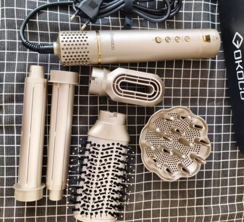 GOKOCO Escova Secadora 5 Em 1 Dupla voltagem 110V-240V