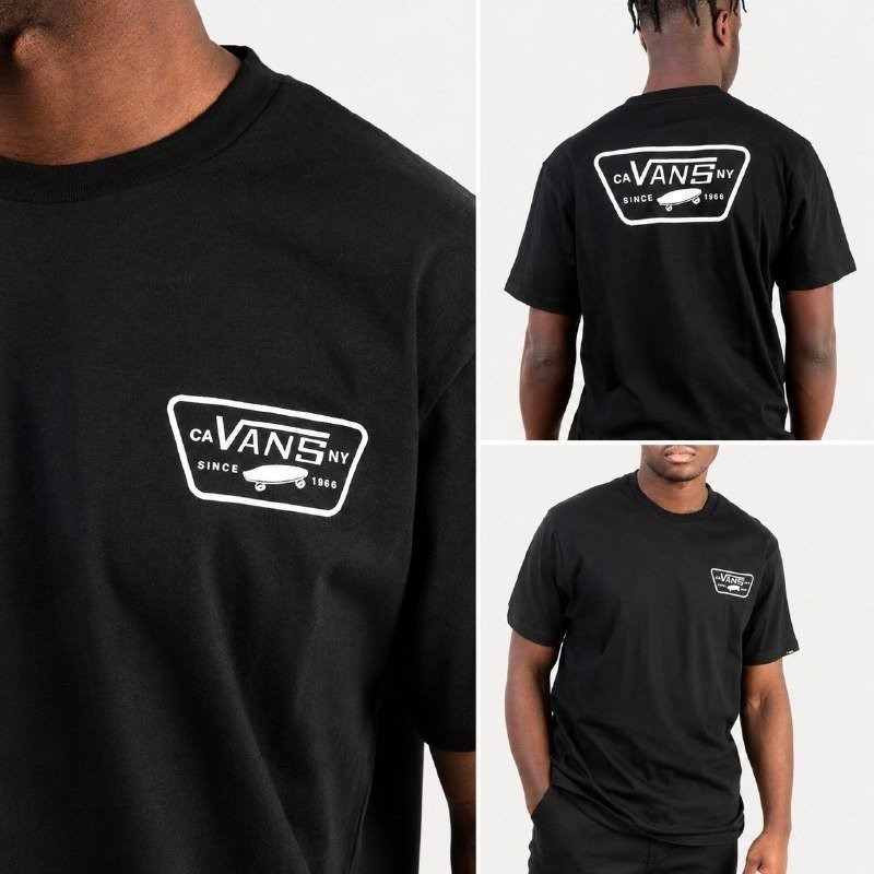 Camiseta Vans Masculina Full Patch Preta