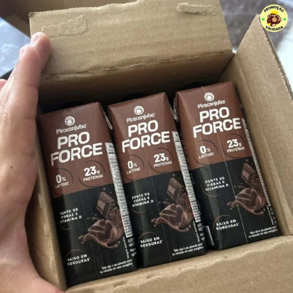 Piracanjuba ProForce Bebida Proteica Líquida Sabor Cacau Zero Lactose