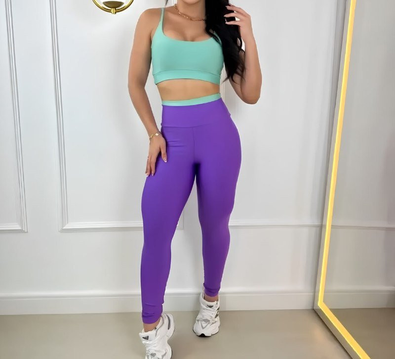 Conjunto Fitness Bicolor