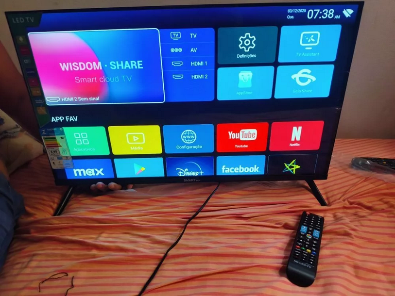 Smart TV 32 LED HD Wi-Fi 60Hz Android 14