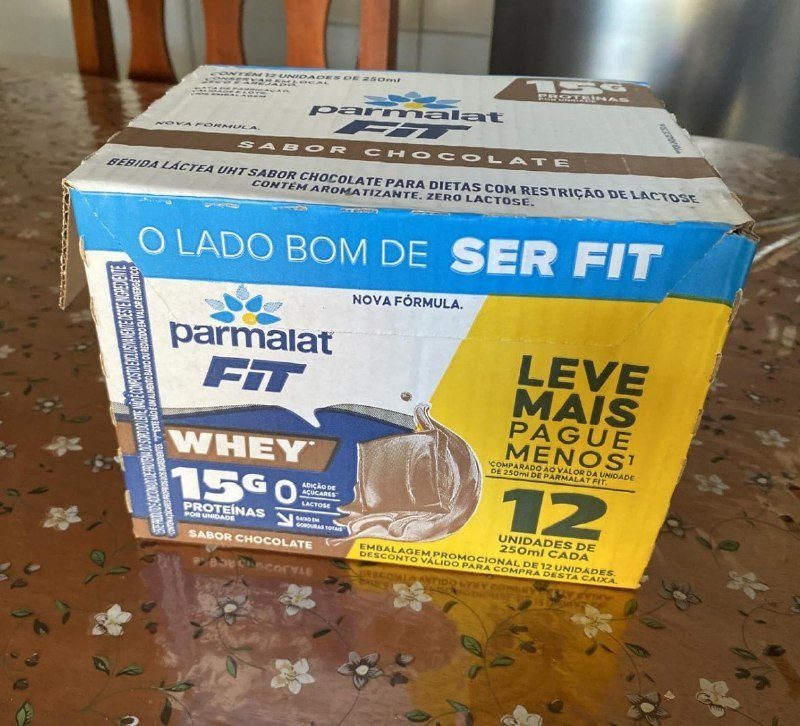 Parmalat Fit Bebida Proteica Chocolate 15g de Proteína 250mL – 12 Unidades