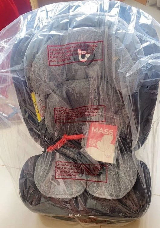 Cadeira Auto 0-36 Kg Litet Preta e Cinza