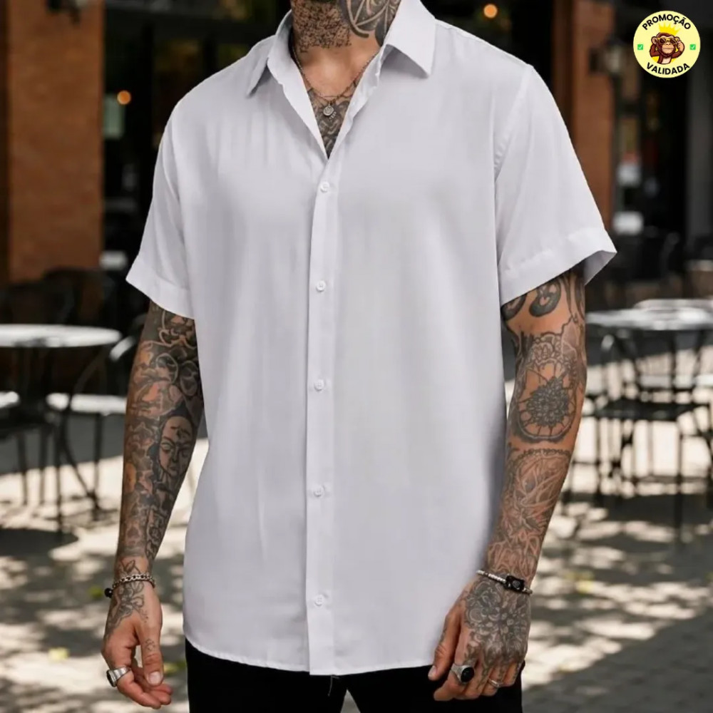Camisa Social Manga Curta