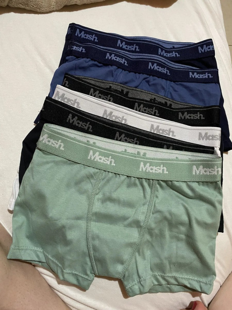 Kit 6 Cuecas Boxer Infantil Mash Menino Algodão