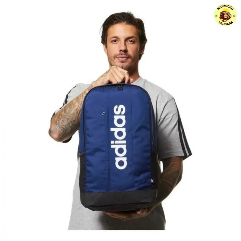 Mochila Linear adidas Azul Liso