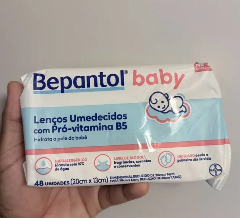 Kit com 4 Lenços Umedecidos Hipoalergênico 48un - Bepantol