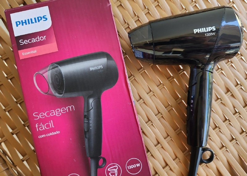 Secador de Cabelo Compacto Essential Travel Philips 127V