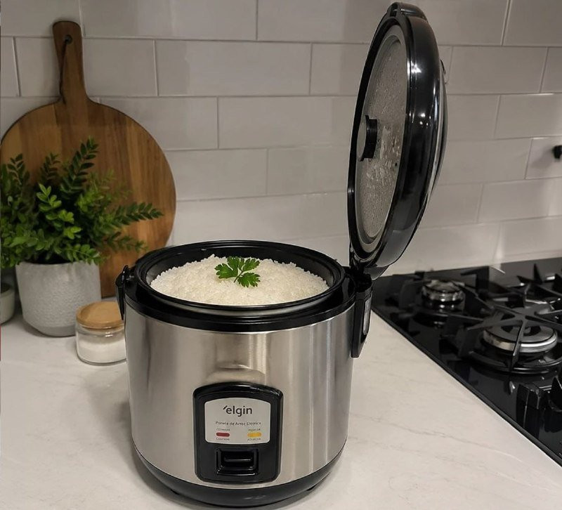 Panela de Arroz Elétrica Gran Rizzo 700W Elgin 10 Xícaras 110V
