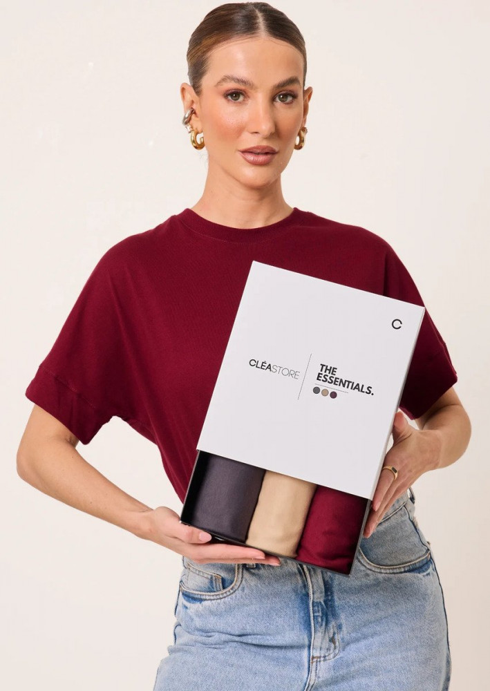 Kit 3 T-shirts Oversized Cléa Store M