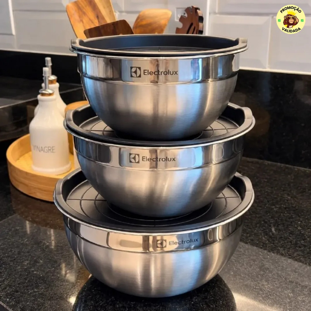 🥣 MELHORES CUMBUCAS DO PLANETA Kit com 3 Bowls Tigelas Electrolux