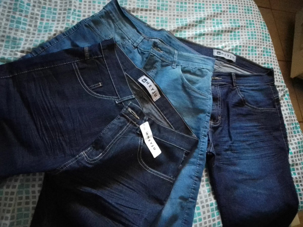 Kit 3 Bermudas Jeans Masculina Lycra