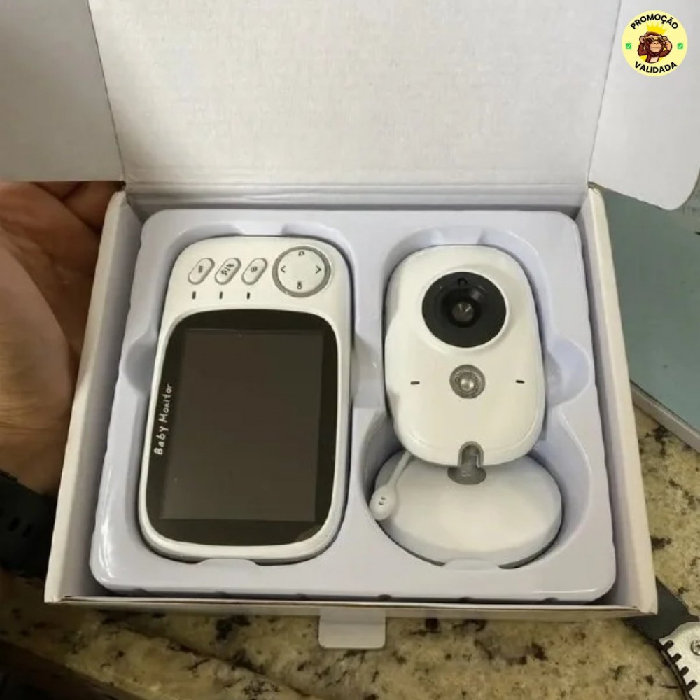 Baba Eletrônica Baby Monitor Visão Noturna Dual Audio Branco G.eye 127/220v