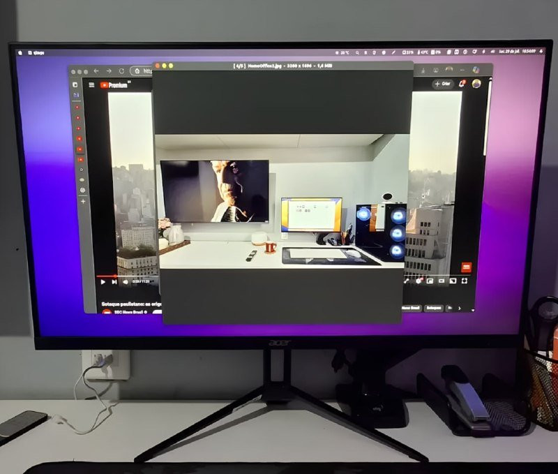 Monitor Gamer Acer Nitro KG3 de 27 Polegadas 120Hz 1ms