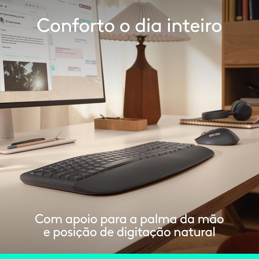 Combo Teclado e Mouse Sem Fio Logitech MK880