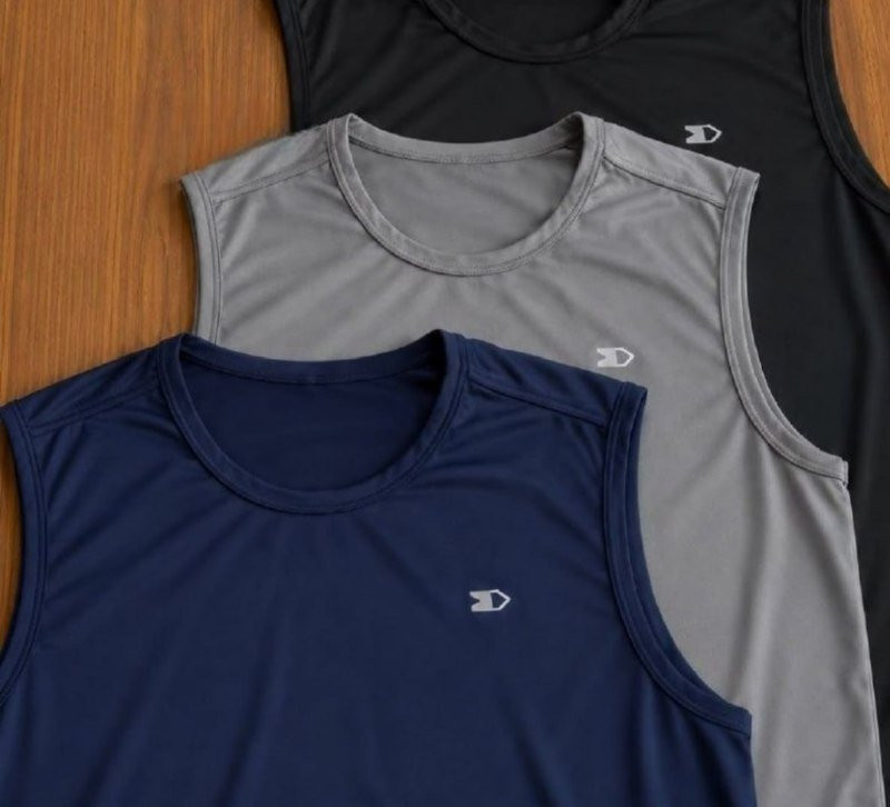 Kit 3 Camisas Regatas Dry-fit Sandrini