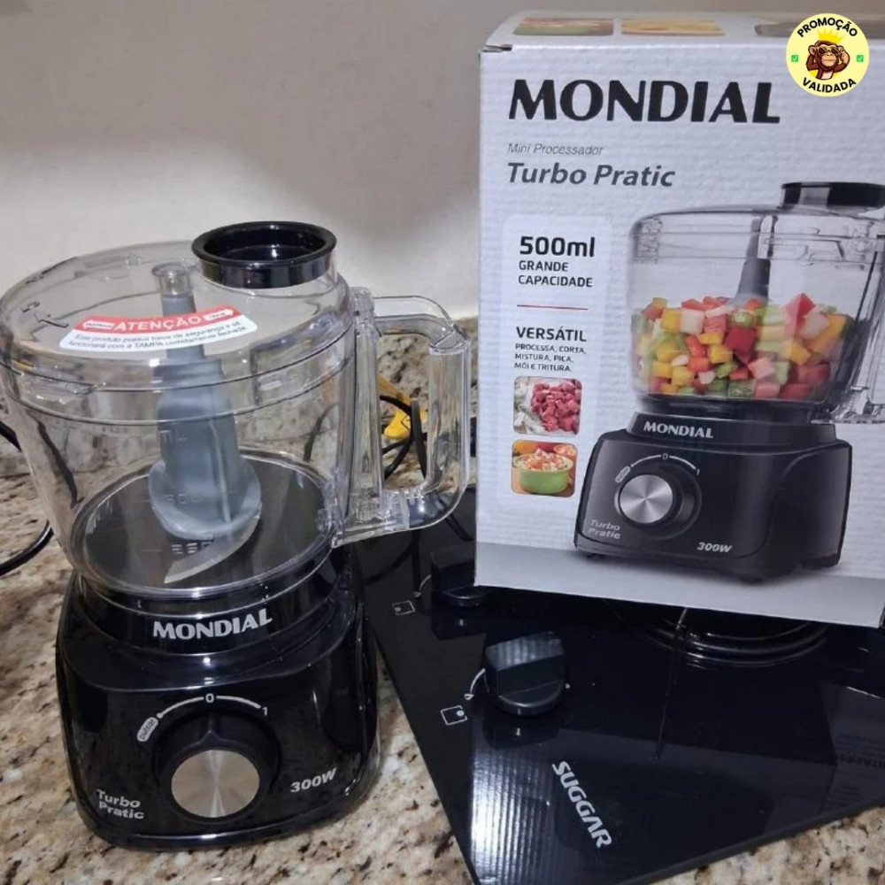 MONDIAL Mini Processador Turbo Pratic