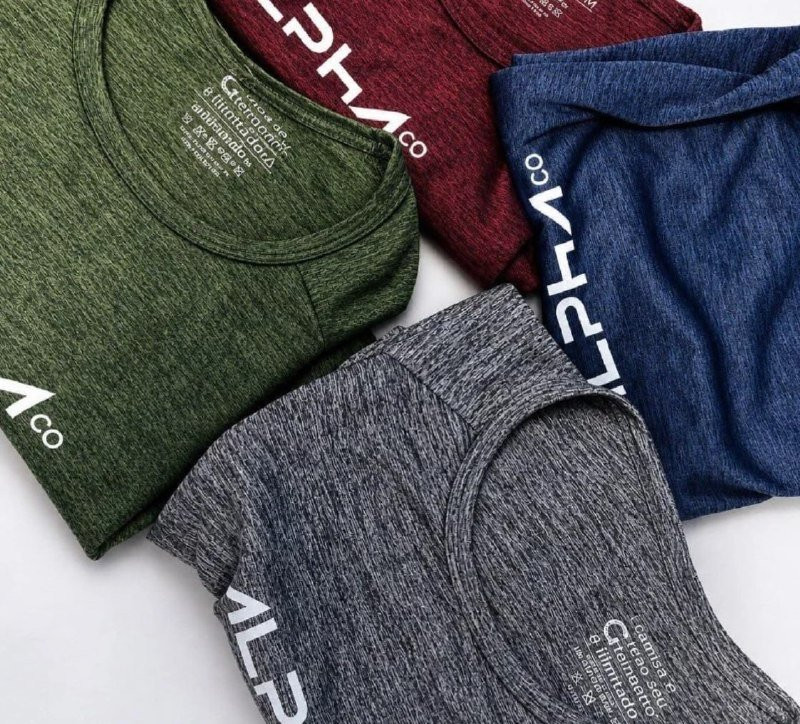 👕 Kit 4 Camisetas Dry Alpha