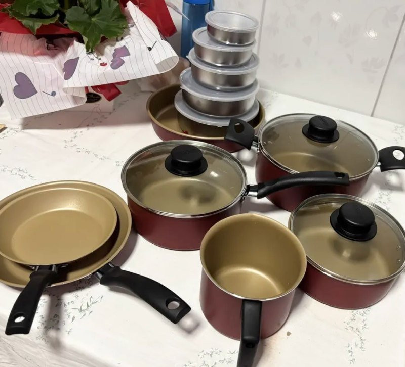 Jogo de Panelas Tramontina Turim 12 peças + Kit Tigelas Inox