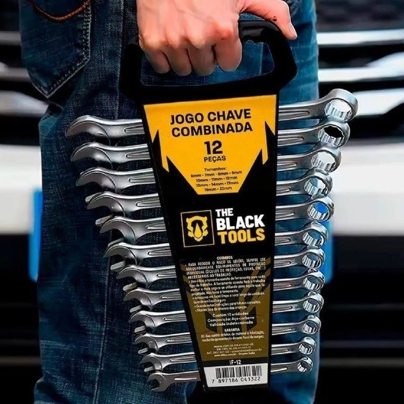 Jogo com 12 Chaves Boca e Estrela The Black Tools