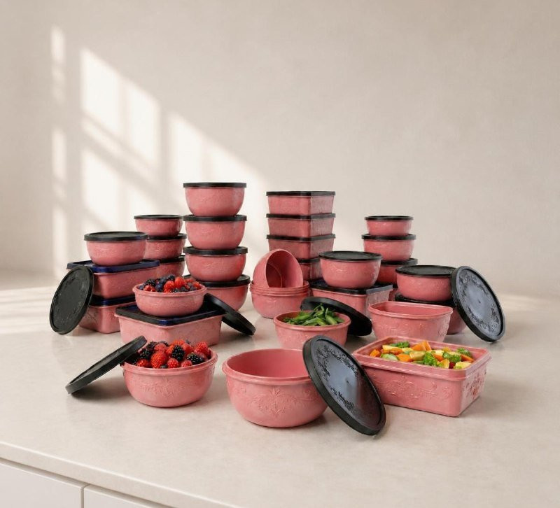 Kit 21 Potes Plásticos Com Tampa Tamanhos Variados