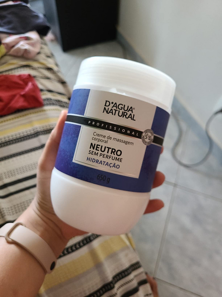 Creme de Massagem Neutro D'Agua Natural