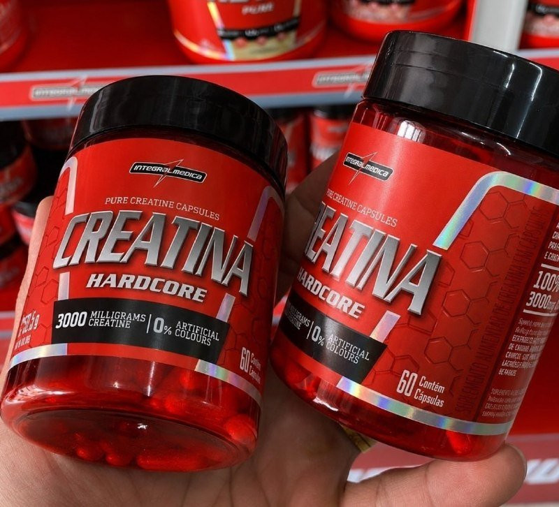 Creatina Hardcore Integralmedica 60 Cáps Pura Monohidratada
