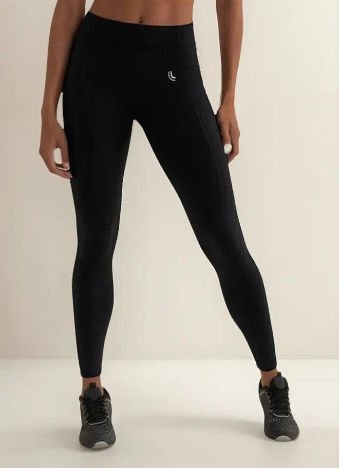 Calça Legging Lupo Fitness Cintura Alta Preta