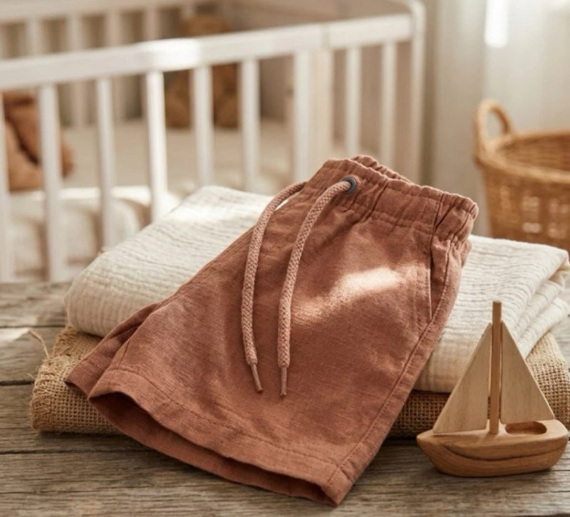 Shorts de Linho Infantil (várias cores)