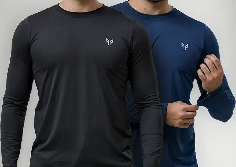 🛡️ Kit com 2 Camisetas Térmica Proteção Uvb50