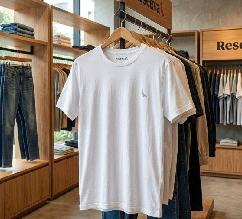 Kit 2 Camisetas Básica Reserva - Preto ou Branco