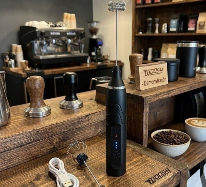 Mini Mixer Misturador De Bebidas Elétrico 2 Em 1 Portátil