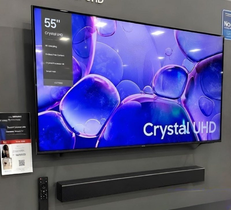 Samsung Smart Tv 55 Crystal Uhd 4k + Soundbar