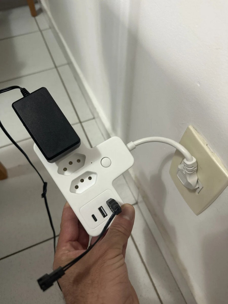 Conector de Extensão Portátil 3 Universal Plug