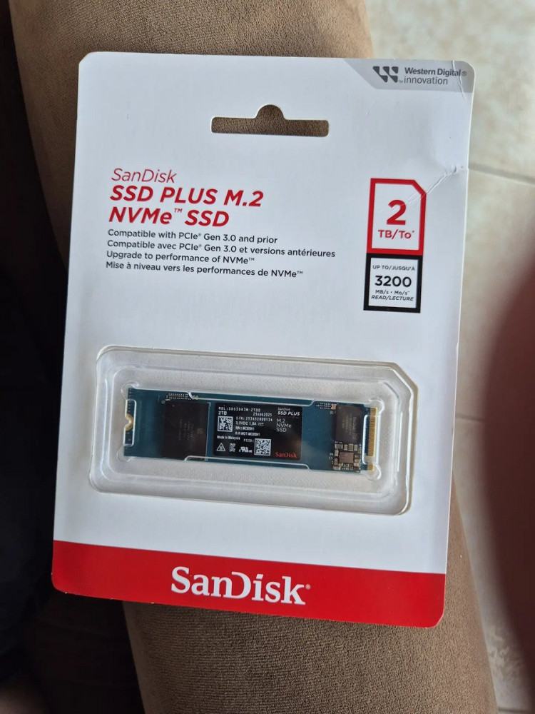 SSD M.2 1TB SanDisk Plus NVMe 2280