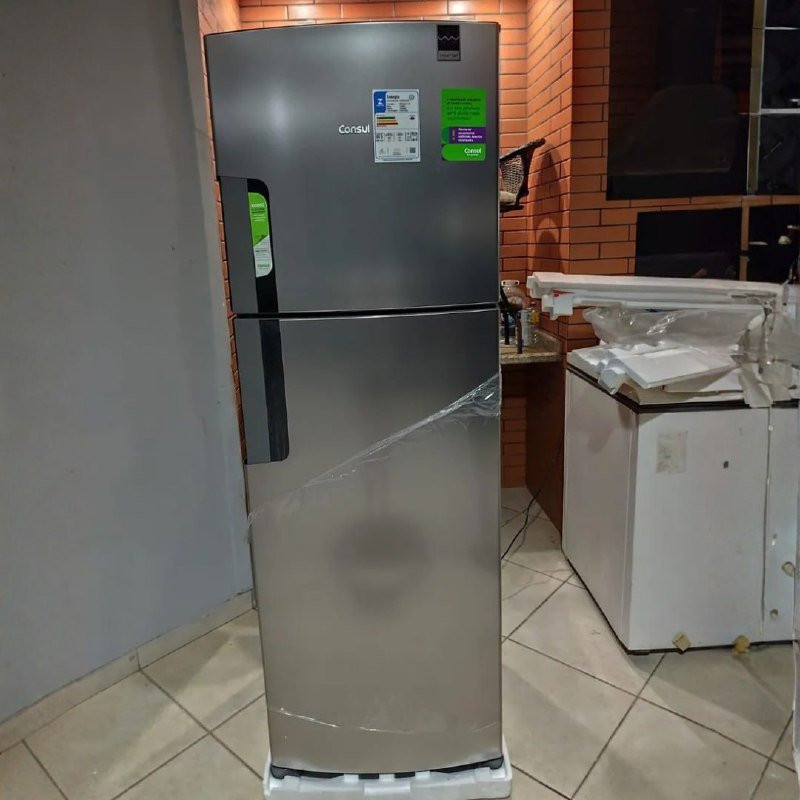 Geladeira Consul Frost Free Duplex Inox 377L 127V