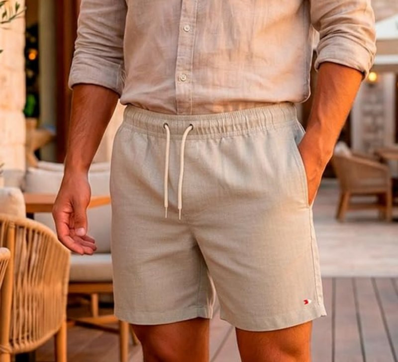 Bermuda Shorts Sandrini Linho Casual