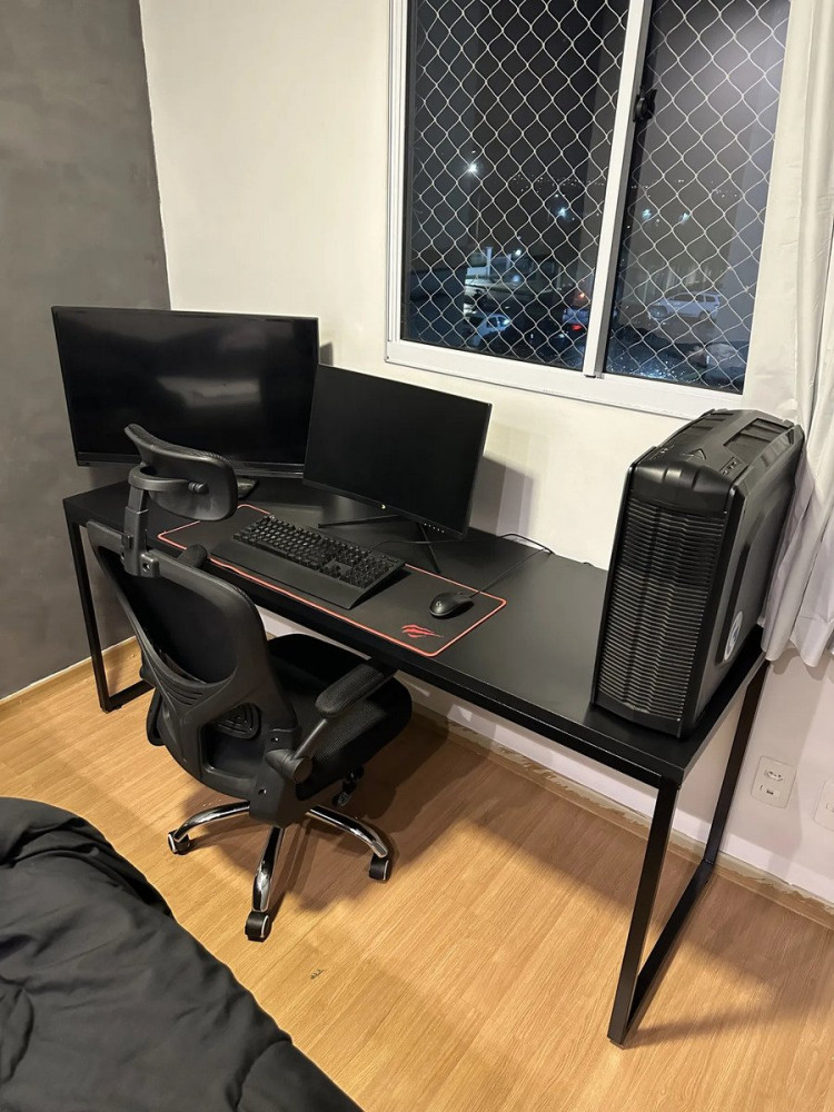 Mesa Diretor 1,80m Dynamica Preto Ônix