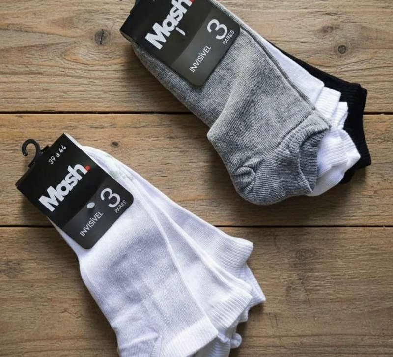 Kit Com 10 Meias Mash Cano Curto
