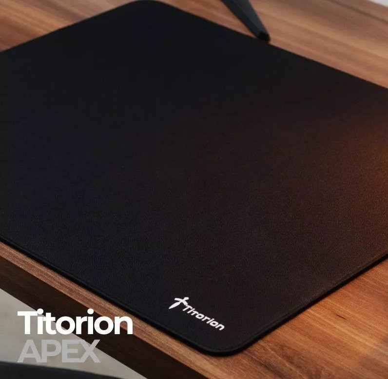 Mousepad Gamer APEX Control Grande 49x42 Branco Preto