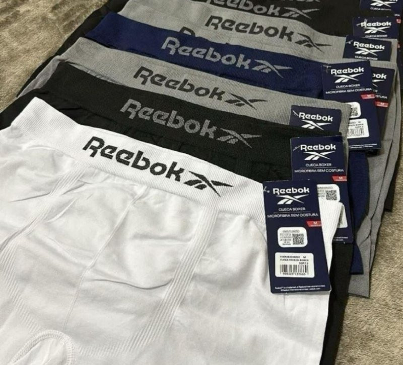 Kit 6 Cuecas Boxer Classic Reebok