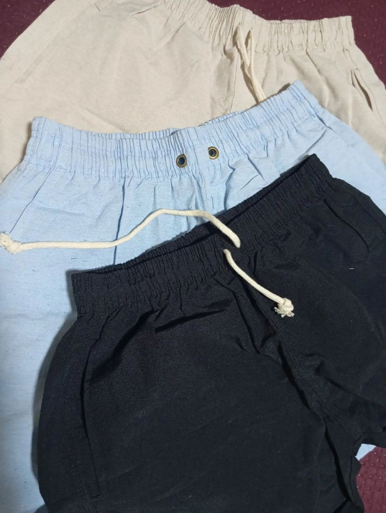 Kit 3 Shorts Linho Masculino Estilo Urbano