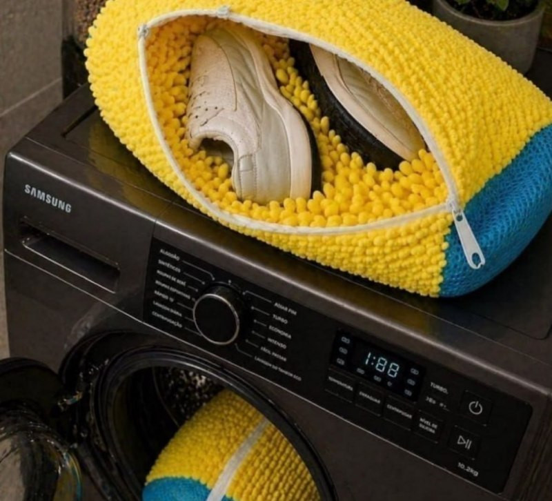 Kit com 2 Sacos Para Lavar Sapatos na Máquina