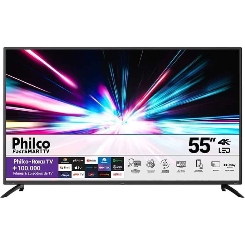 Smart TV LED 55 4K Philco PTV55G52R2C