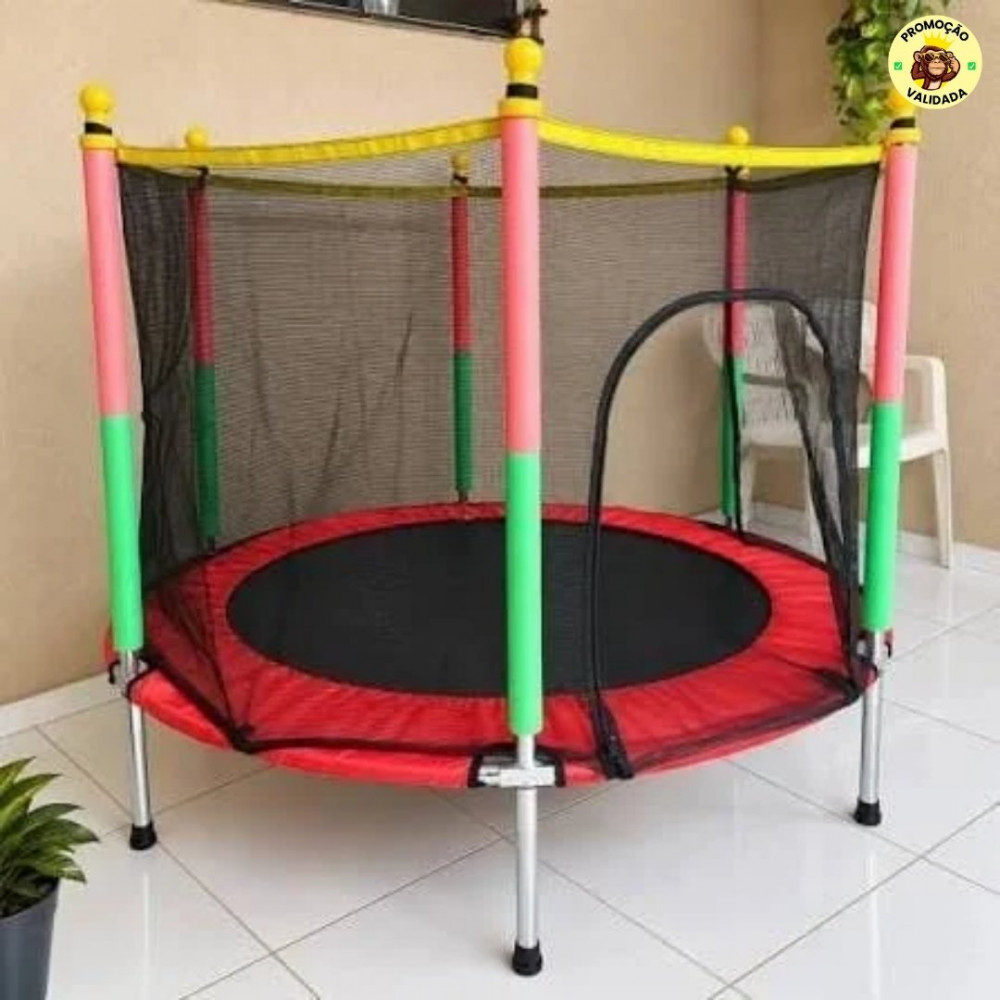 Cama Elástica Pula Pula Infantil Trampolim 1,4 Metros
