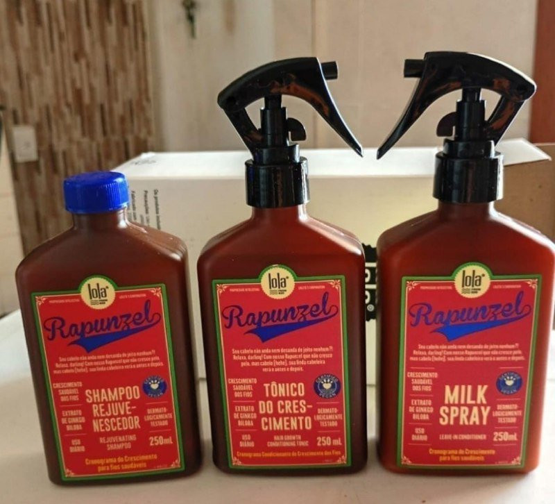 Kit Rapunzel Shampoo Tônico Milk Spray Lola From Rio