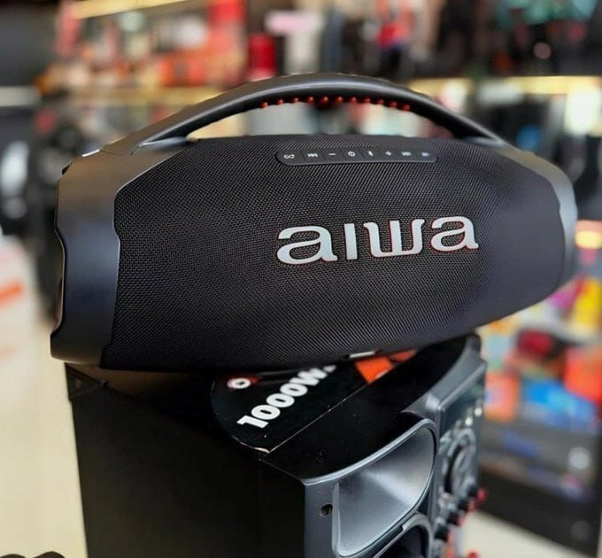 Caixa De Som Boombox Plus Aiwa Bbs-01-b