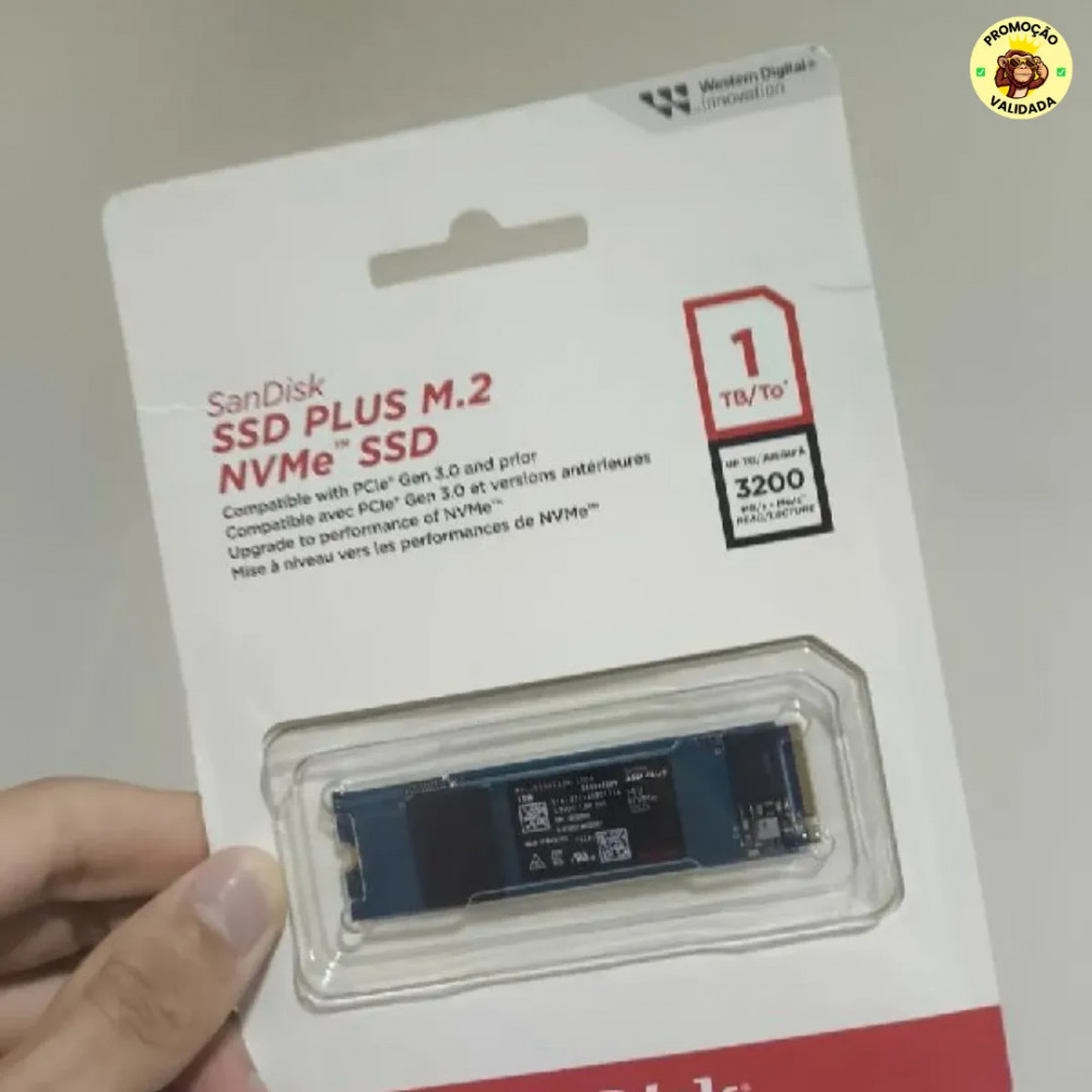 SSD M2 1TB Sandisk Plus NVME 2280