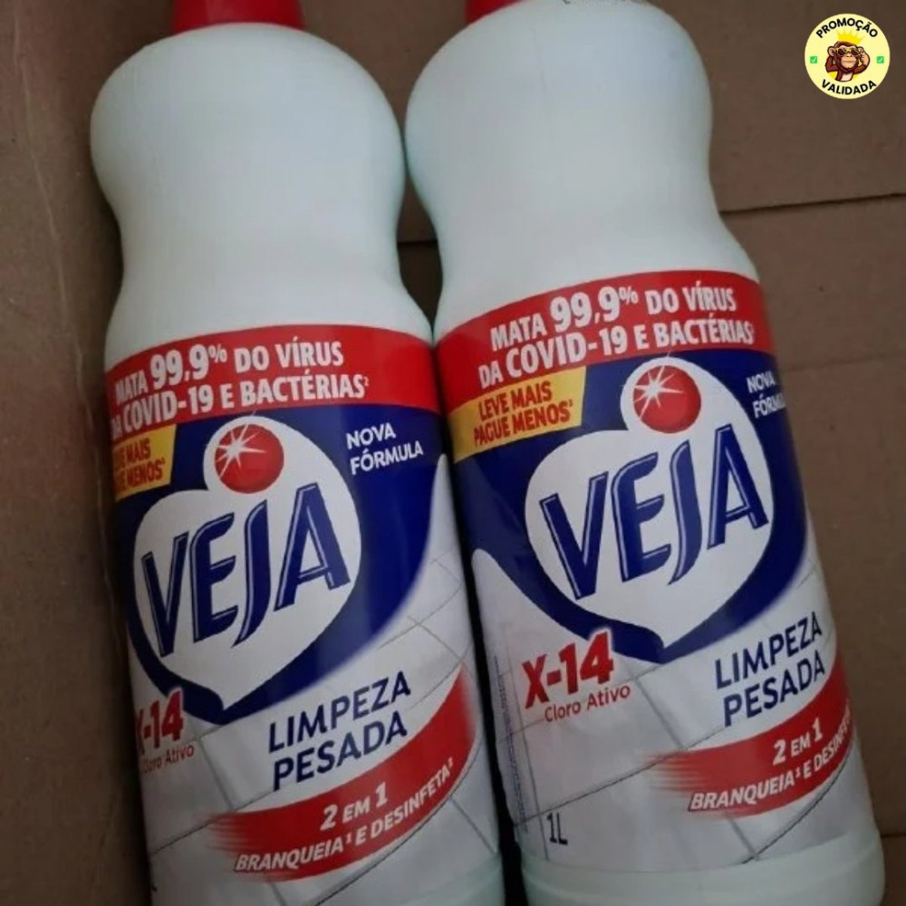 Limpador para Limpeza Pesada Cloro Ativo 2 em 1